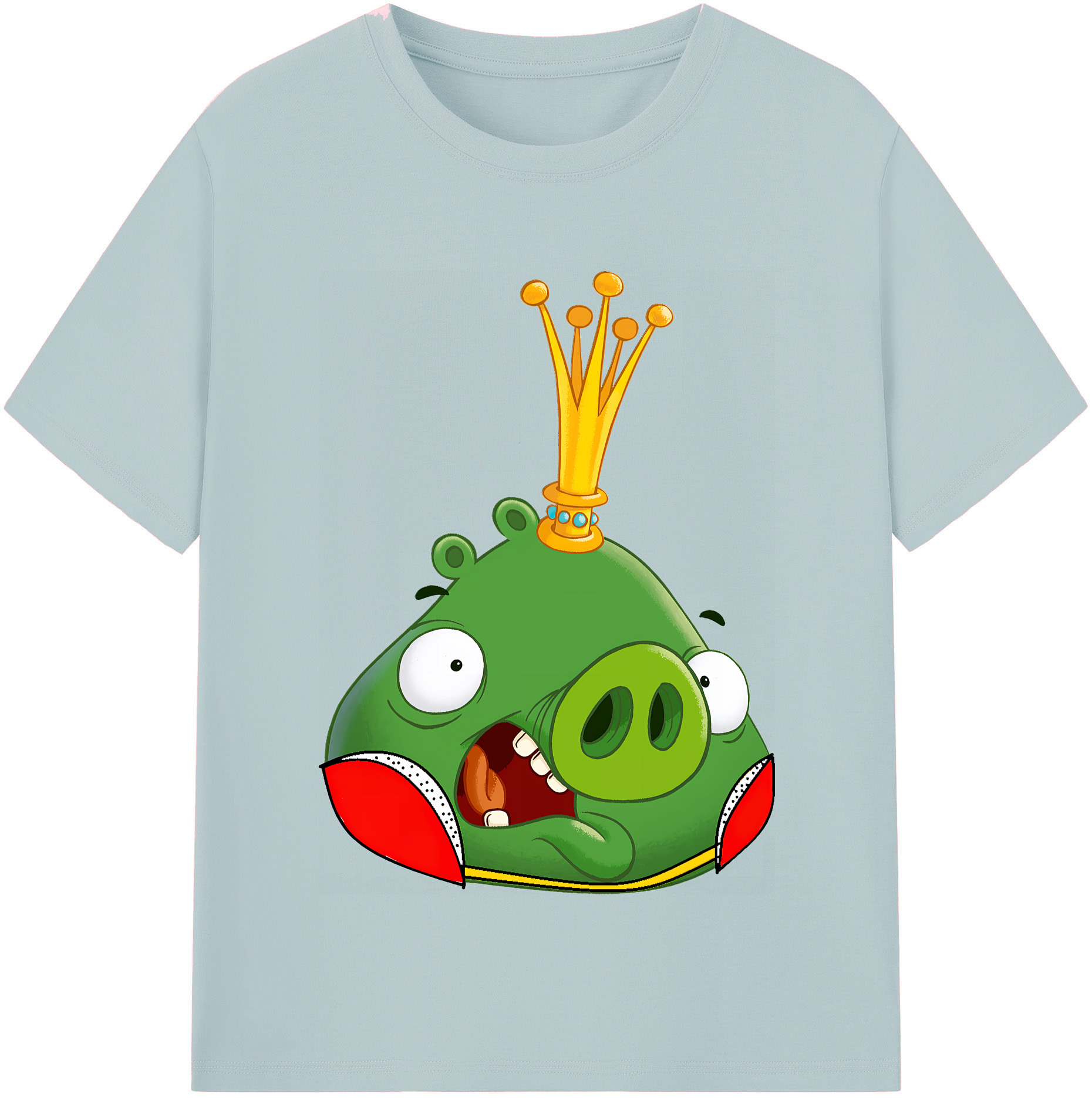 （画像用） Angry Birds アングリーバード 綿100％半袖Tシャツ（フロントプリント）
